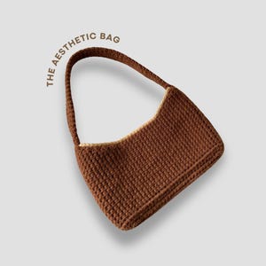 Aesthetic Crochet Shoulder Bag Pattern, crochet bag pattern
