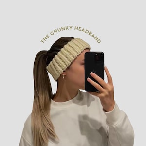 Motif bandeau épais au crochet | Projet de crochet facile et rapide | Modèle de cache-oreilles au crochet