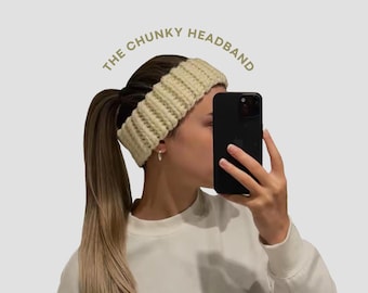 Crochet Chunky Headband Pattern | Easy and Quick Crochet Project | crochet ear warmer pattern