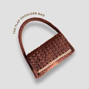 crochet flap shoulder bag pattern