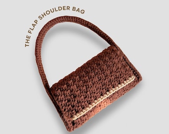 crochet flap shoulder bag pattern