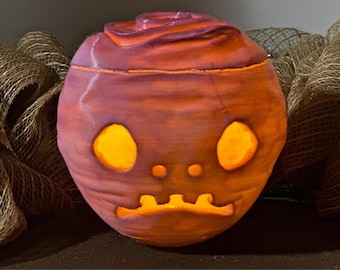 Calabaza Stingy Jack imprimible en 3D - Calabaza de Halloween STL (Descarga digital)
