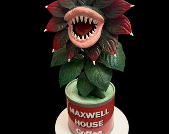 Little Shop of Horrors Audrey II Poinsettia Prop - 3D Printed Christmas Decor