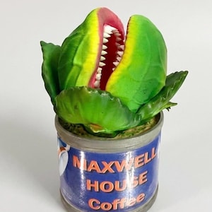 Little Shop Of Horrors Audrey ll Prop Plastic  Shelf Decor Audrey II Plant 6” Tall | Little Shop of Horrors Inspired Decor | Horror Musical