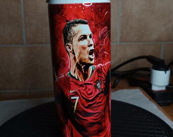 800ml water bottle with CR7 signature graphics