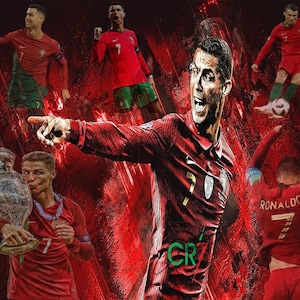 Grafiche uniche in alta risoluzione cr7 per creare articoli