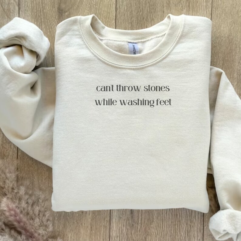 Christian SVG PNG 'can't Throw Stones While Washing Feet' Jesus Faith