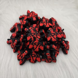 Dead Hero Focal Bead, Focal Beads, Beads for Pens, Silicone Focal Bead, Beads for Keychains, Character Beads, DIY Beads, Pen Beads