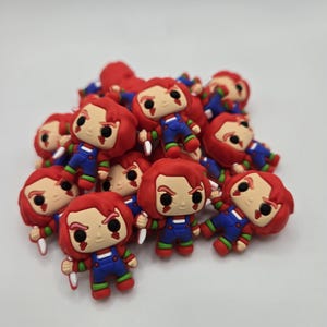 3D Focal Bead, Bad Doll Focal Bead, Halloween Focal Bead, Beads for Pens, Silicone Focal Bead, Crafting Beads, DIY Beads, Pen Beads