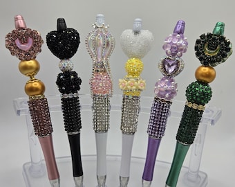 Rhinestone Pens, Glam Pen, Bling Pens, Luxury Writing Pens, Sparkly Pens, Beaded Rhinestone Pen, Office Gifts for Women, Teacher Gift