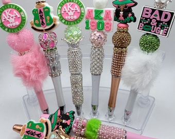 Sorority Rhinestone Pens, Cute Sisterhood Ink Pens, Bling Pens for Coworker, Luxury Writing Pens for Work, Christmas Gift For Women