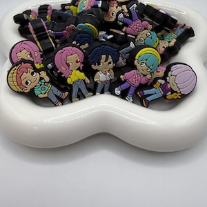 K Pop Boys Focal Bead, K Pop Hunter Silicone Focal Bead, Beads for Keychains, Stocking Stuffers for Kids, Beads for Bag Charms, Pen Focals