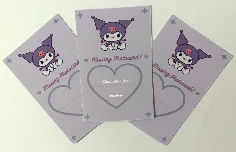 Sanrio Inspired Photocard Binder Placeholders / Decorative - Etsy