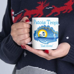 Drift to Paradise with Every Sip, Island Adventure Coffee Cup, Ocean Breeze Sailboat Mug, Special Get Away Coffee Mug