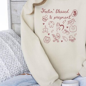 Pregnancy Announcement Sweatshirt, Baby Reveal Announcement, Maternity Sweatshirt, Gift For Expecting Mom, New Mom Sweatshirt, Pregnant