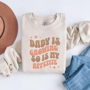 Pregnancy Announcement Sweatshirt, Baby Reveal Announcement, Maternity Sweatshirt, Gift For Expecting Mom, New Mom Sweatshirt, Maternity