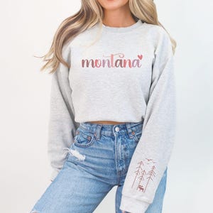Montana Sweatshirt, State Name Sweatshirt, Montana State Sweatshirt, Montana Sweatshirt Women&#39;s, Montana Sweater, Montana Hoodie, Montana