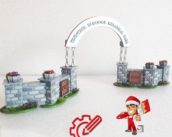 Arched Village Sign (Customizable)