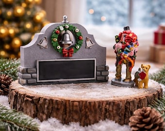 Christmas Village Bell Sign (Customizable)