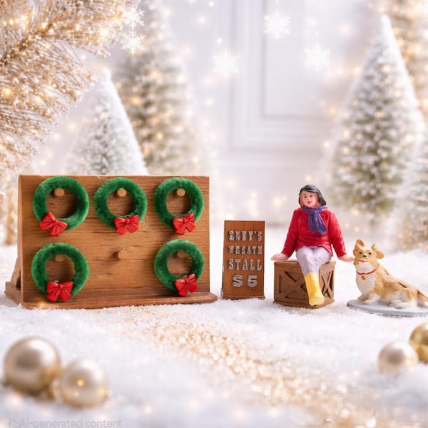 Christmas Wreath Stall (Customizable)