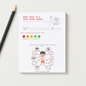 Doctors Office Pretend Play Printable- Dramatic Play Worksheets