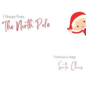 Carta de Papá Noel / Carta de Elfo Imprimible