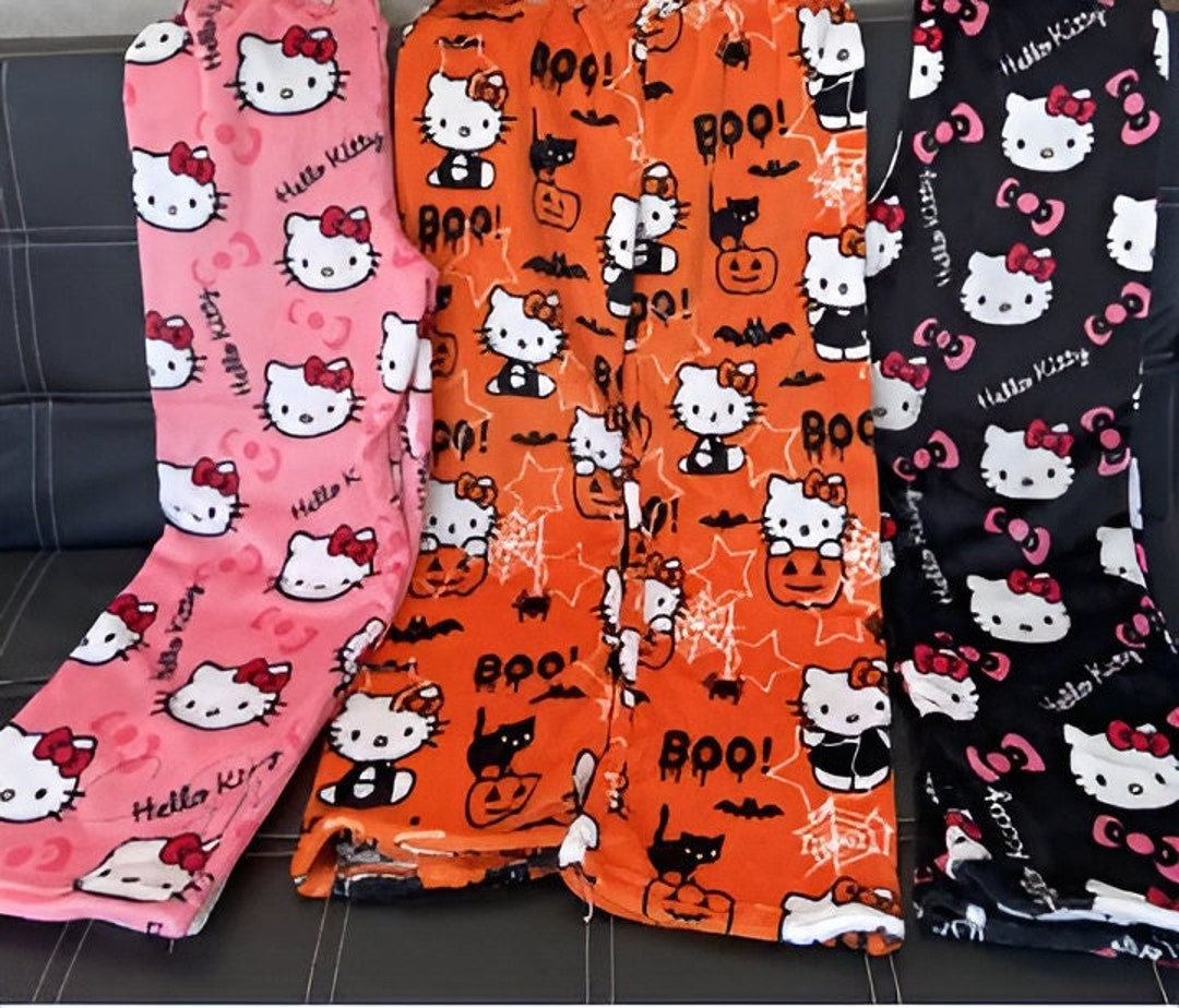 Halloween Hello Kitty Pajamas Hello Kitty Christmas Pajama Etsy UK
