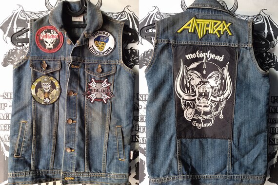 Heavy metal deals denim vest