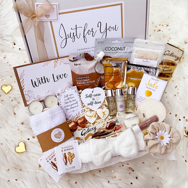 HUG IN A BOX – Spa Gift For Her – Pamper Hamper – Self Care Box – Birthday Gift For Her – New Mum Gift – Care Package – Pamper Box 画像 1