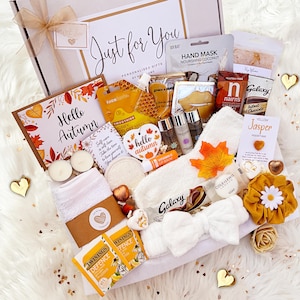 AUTUMN PAMPER HAMPER – Spa Gift For Her – Pamper Hamper – Self Care Box – Hug in a Box – Pamper Spa – Care Package – Birthday Gift For Her