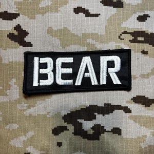 TARKOV BEAR Logo Embroidered Patch Iron On Sew Custom Game Badge Escape from Tarkov Bear PMC Scav Gaming Merchandise