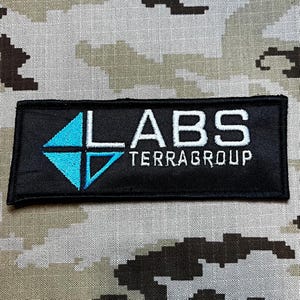 TARKOV Labs TerraGroup Logo Embroidered Patch | Iron On Sew Custom Game Badge Escape from Tarkov PMC Scav Gaming Merchandise