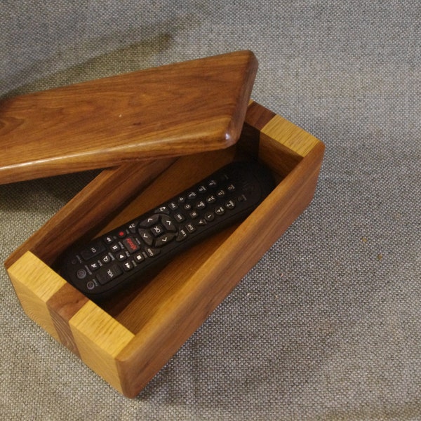 Wood Remote Box Etsy
