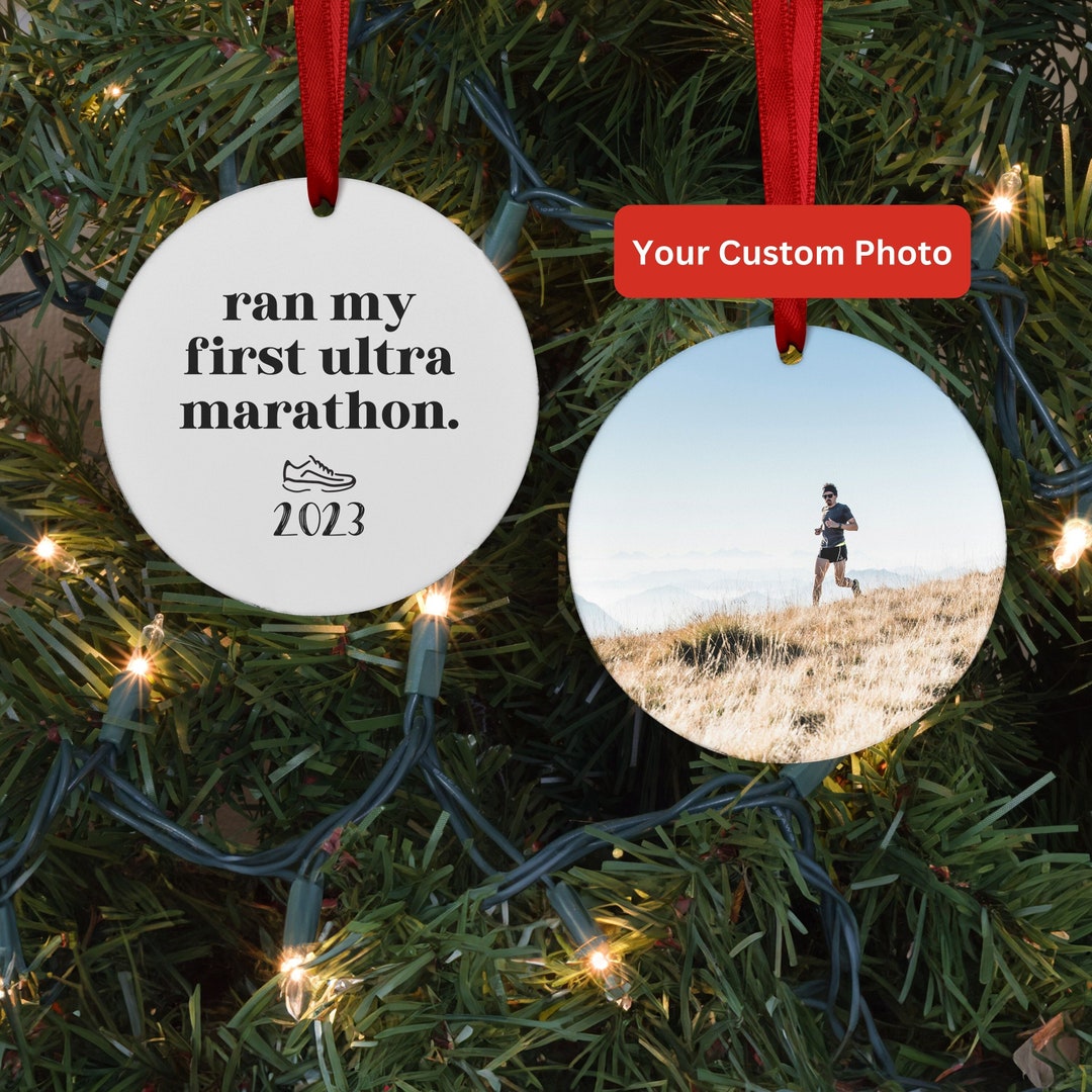 Personalized Runner Ornament, Custom Runners Ultra Marathon Gifts