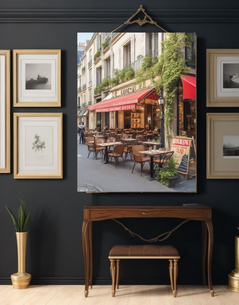 Photo inspiration: Simple Wall Decor For Restaurants With A Vintage Vibe Reference: Vintage Wall Art Printable Artwork Restaurants Bars Streets