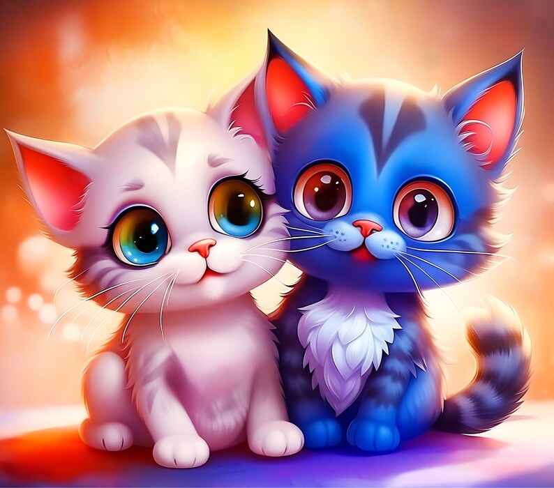 Cats Love Story Printable 20 Oz Skinny Tumbler, Happy New Year