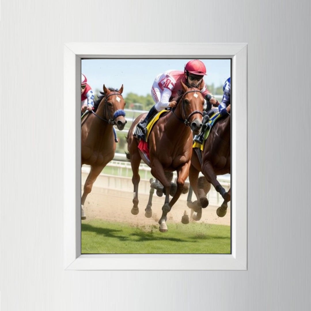 Horses Race Wall Art, Jockey, Printable Artwork - Etsy