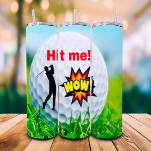 473 ml mugg "Let's Play Golf" i rostfritt stål, termosmugg