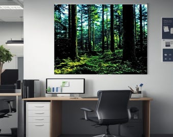 Wall Art Canvas A Day In The Woods Vibrant Elegance Modern Decor Style