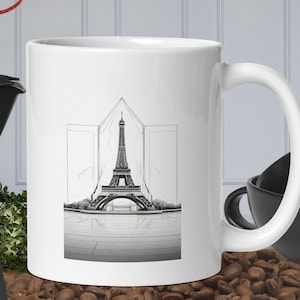 Forever Paris White glossy mug