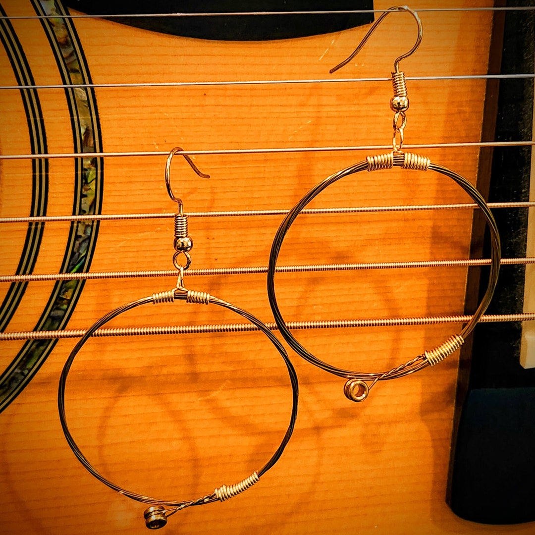Guitar String Earrings Etsy