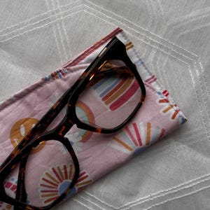 Quilted Eyeglasses Case | Handmade Glasses Case | Sunglasses Case | Glasses Sleeve | Padded Eyeglass Case |