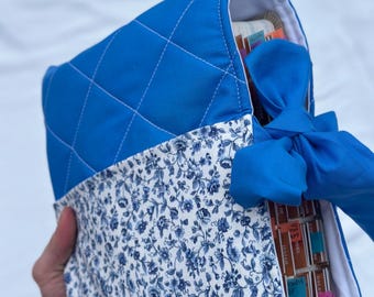 Handmade Quilted Bible Cover | Christian Gifts for Women | Fits Most Bibles and Journals