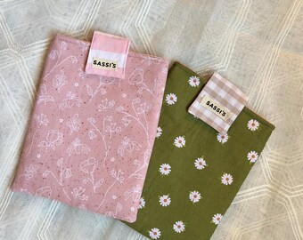 Handmade Kindle Sleeve | Padded E-Reader Case | Soft Fabric Protective Kindle Cover