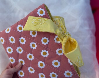 Handmade Quilted Cotton Bible Cover: Fits Most Standard Bibles
