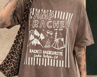 Camp Bachelorette Shirt, Cabin Crew, Last Trail Before The Veil, Mountain Bach, Bridal Party Shirt, Girls Weekend, Lake Bach, Camping Trip