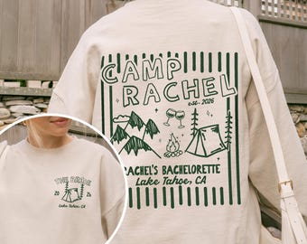Camp Bachelorette Sweatshirt, Cabin Crew, Last Trail Before The Veil, Mountain Bach, Bridal Party Crewneck, Girls Weekend, Camping Trip