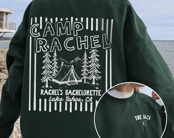 Camp Bachelorette Sweatshirt, Cabin Crew, Last Trail Before The Veil, Mountain Bach, Bridal Party Crewneck, Girls Weekend, Camping Trip