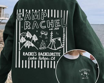Camp Bachelorette Sweatshirt, Cabin Crew, Last Trail Before The Veil, Mountain Bach, Bridal Party Crewneck, Girls Weekend, Camping Trip