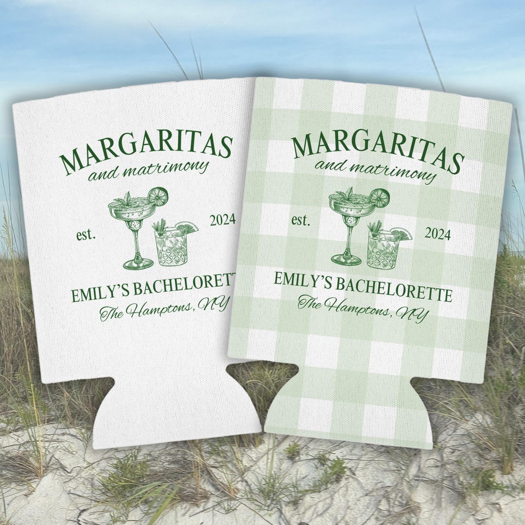 Custom Margaritas and Matrimony Can Coolers, Margs and Matrimony ...